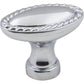 Lindos Oblong Knob, 1-3/8" O.L., Polished Chrome alt 0