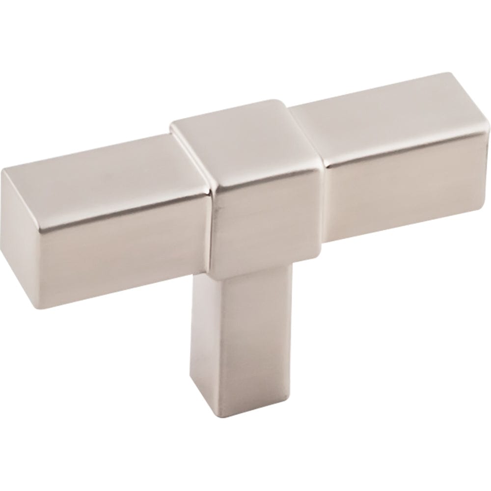 Zane "T" Knob, 2" O.L., Satin Nickel alt 0