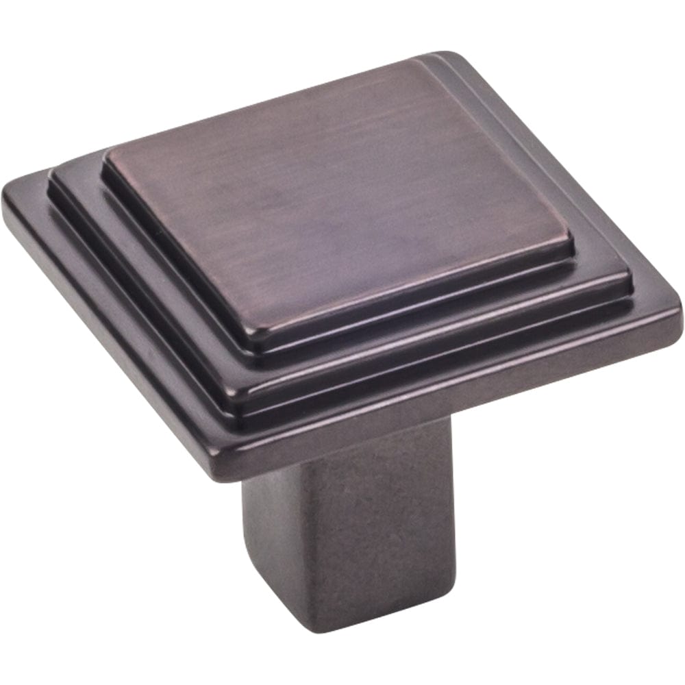 Calloway Square Knob, 1-1/8" O.L., Finnish -Brushed Oil Rubbed Bronze alt 0