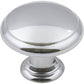 Gatsby Knob, 1-3/16" Dia.,  Polished Chrome alt 0